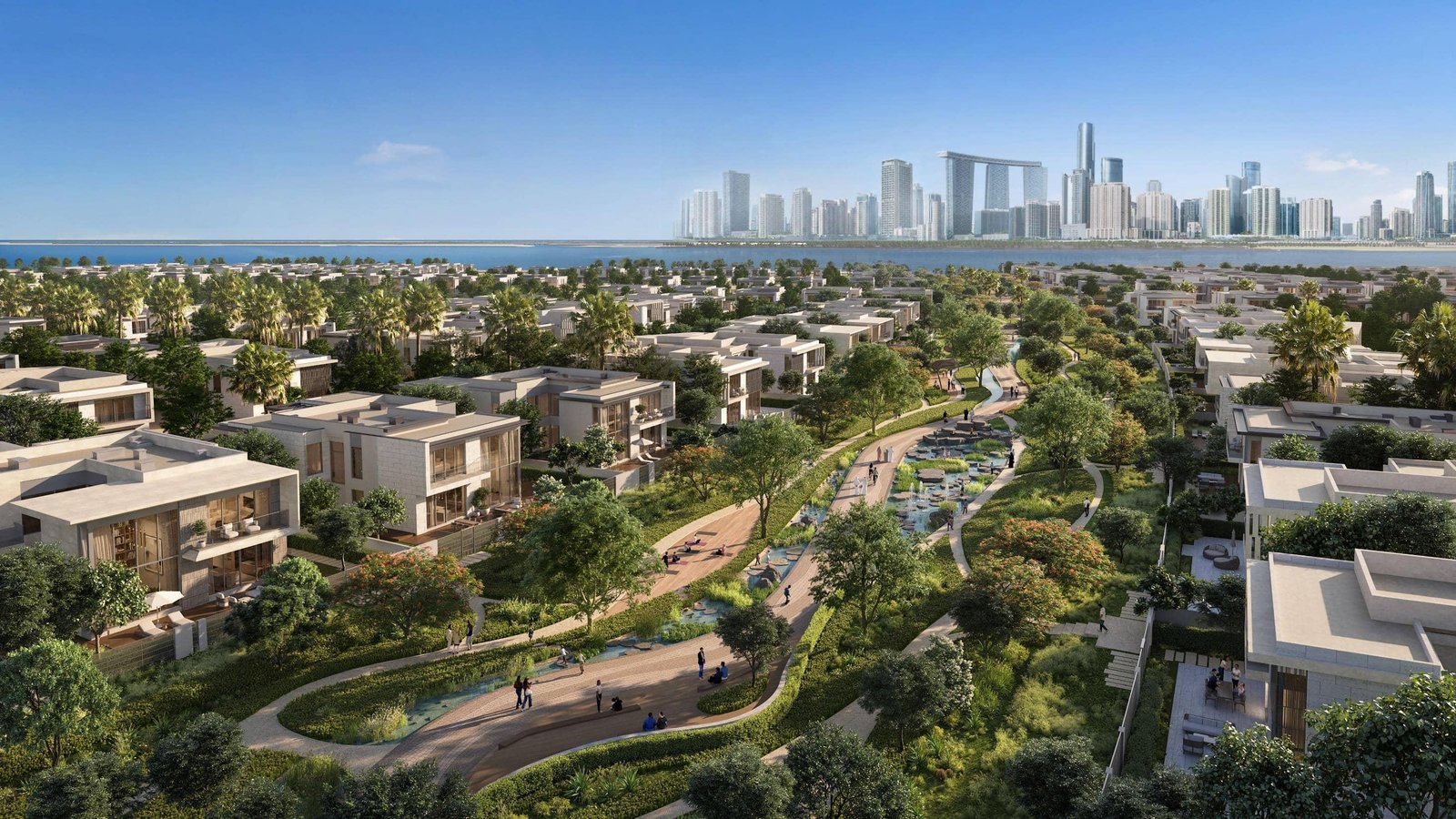 Talay Villas waterfront homes at Marsa Al Saadiyat along the Saadiyat Island coastline in Abu Dhabi